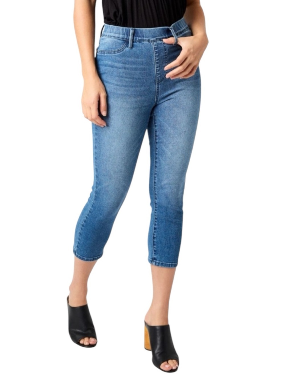 JUDY BLUE Pull-On High-Rise Skinny Fit Denim Capri Size 11/30 -- SO COMFORTABLE!